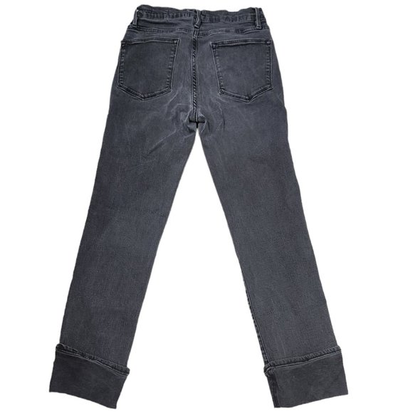 Frame Denim Black Le High Straight Fit Ankle Pants Jeans Size 27 - Picture 4 of 10